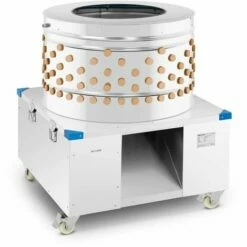 WIESENFIELD Plumeuse De Volaille Machine À Plumer Oiseaux D'Élevage Poulet 211 Doigts 2200w - Bleu