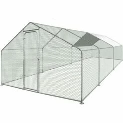 TERRE JARDIN Enclos Poulailler / Volière Extérieur 18m2