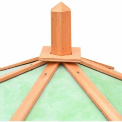 ASUPERMALL Poulailler Bois De Pin Massif Et Sapin 126x117x125 Cm -POULAILLER ET ÉLEVAGE DE LA BASSE-COUR Ventes 26964183 4