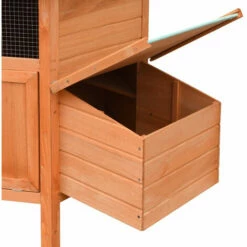 ASUPERMALL Poulailler Bois De Pin Massif Et Sapin 126x117x125 Cm -POULAILLER ET ÉLEVAGE DE LA BASSE-COUR Ventes 26964183 5