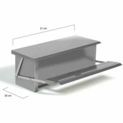 IDMARKET Mangeoire XXL Pour Poules Distributeur Automatique à Pédale En Acier 10 Kg -POULAILLER ET ÉLEVAGE DE LA BASSE-COUR Ventes 27574081 5