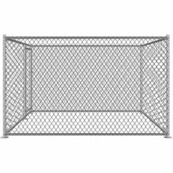Bc-elec - RA-D22 Parc à Chiots 2x2x1.2m, Enclos Pour Chiens, Chenil D'extérieur, Enclos D'exercice Cage Pour Chiens - Gris -POULAILLER ET ÉLEVAGE DE LA BASSE-COUR Ventes 27977687 5