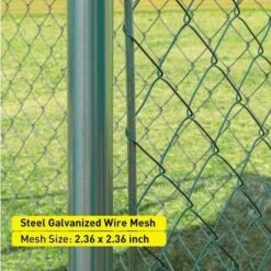 Bc-elec - RA-D33 Parc à Chiots 3x3x1.8m Ou 1.5x4.6x1.8m, Enclos Pour Chiens, Chenil D'extérieur, Enclos D'exercice Cage Pour Chiens - Gris -POULAILLER ET ÉLEVAGE DE LA BASSE-COUR Ventes 27977688 4