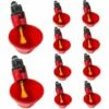LITZEE 10PCS Coupes Buveur De Poulet Automatique - Tasses À Boire D'eau De Volaille, Buveur En Plastique Buveur, Poulet Nourrisseur Oiseau Coop Coopérative, For Poulet Poulet