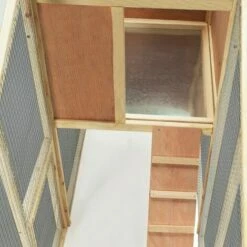IDMARKET Poulailler PREMIUM Avec Clapier En Bois - Naturel -POULAILLER ET ÉLEVAGE DE LA BASSE-COUR Ventes 2811559 5