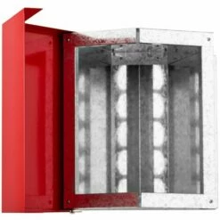 WIESENFIELD Mangeoire Automatique Pour Volaille Poule Canard Oie 12 Kg En Acier Galvanisé - Gris, Rouge -POULAILLER ET ÉLEVAGE DE LA BASSE-COUR Ventes 28259342 4