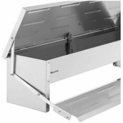 WIESENFIELD Mangeoire Automatique Pour Volaille Poule Oie 12 Kg Marchepied Aluminium Embouti - Gris -POULAILLER ET ÉLEVAGE DE LA BASSE-COUR Ventes 28259347 5