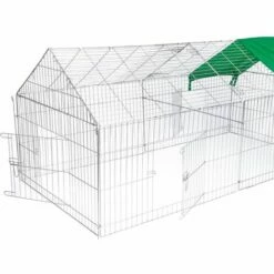 @Pet Enclos D'extérieur Pour Animaux De Compagnie Luxury XL Métal - Argent -POULAILLER ET ÉLEVAGE DE LA BASSE-COUR Ventes 28304339 4