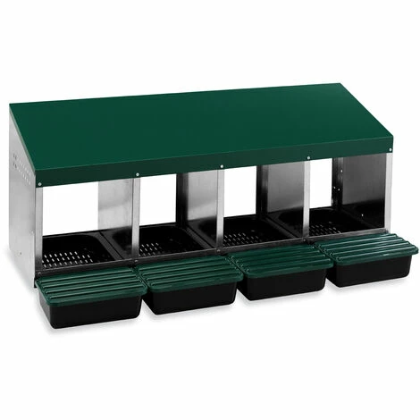 POULAILLER DIRECT Pondoir Poule 4 Nichoirs Avec Fond Plastique - Gaun 1 POULAILLER DIRECT Pondoir Poule 4 Nichoirs Avec Fond Plastique - Gaun