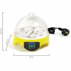 IDMARKET Couveuse Manuelle 7 Oeufs Incubateur Température Réglable -POULAILLER ET ÉLEVAGE DE LA BASSE-COUR Ventes 30320793 4