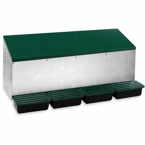 POULAILLER DIRECT Pondoir Poule Extérieur En Métal 4 Nichoirs - Gaun 1 POULAILLER DIRECT Pondoir Poule Extérieur En Métal 4 Nichoirs - Gaun