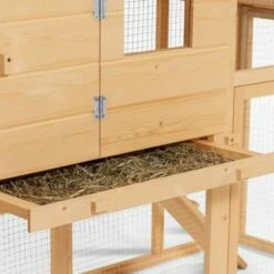 IDMARKET Poulailler COMFORT Avec Pondoir En Bois - Naturel -POULAILLER ET ÉLEVAGE DE LA BASSE-COUR Ventes 3106647 4