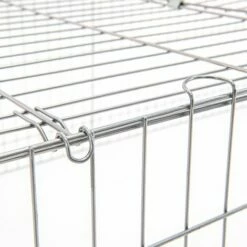 ECD GERMANY Cage Clapier Enclos Extérieur Avec Pare-soleil En Métal Galvanisé 140x60x113 Cm -POULAILLER ET ÉLEVAGE DE LA BASSE-COUR Ventes 31650282 4