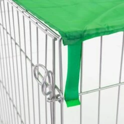 ECD GERMANY Cage Clapier Enclos Extérieur Avec Pare-soleil En Métal Galvanisé 140x60x113 Cm -POULAILLER ET ÉLEVAGE DE LA BASSE-COUR Ventes 31650282 5