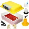 ECD GERMANY Incubateur Oeufs Automatique Couveuse Appareil Couver 24 Oeufs Volaille Eleveur