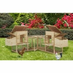 MADE4US Gertrude - Enclos Poulailler 4 Poules En Bois Avec 2 Pondoirs -POULAILLER ET ÉLEVAGE DE LA BASSE-COUR Ventes 33393068 2