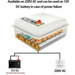 MERKMAK Incubateur Oeufs Couveuse A Oeuf Automatique Pour Volaille, Caille, Oie Canard, Pigeon, Reptile - 16 Oeufs -POULAILLER ET ÉLEVAGE DE LA BASSE-COUR Ventes 33768962 4