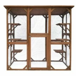 CÉMONJARDIN Parc à Chats En Bois