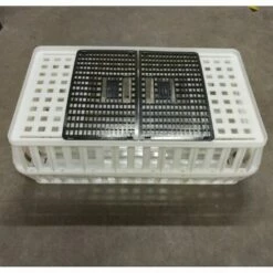 POULAILLER DIRECT Cage De Transport Volaille Conique 80x50x30cm 1 Porte Noire Et Blanche - Blanc 7 POULAILLER DIRECT Cage De Transport Volaille Conique 80x50x30cm 1 Porte Noire Et Blanche - Blanc -POULAILLER ET ÉLEVAGE DE LA BASSE-COUR Ventes 35362102 3