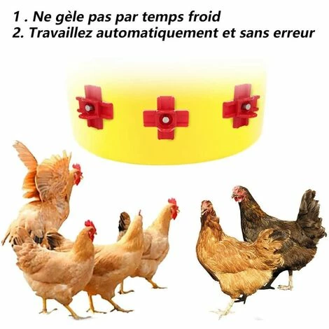 AIDUCHO 12pcs Abreuvoir Poulet, Eau Tétine Poule Alimentateur Fournitures De Volaille Automatique, Distributeur D'eau Canard à Montage Latéral Horizontal Pour Abreuvoir D'eau Propre 3 AIDUCHO 12pcs Abreuvoir Poulet, Eau Tétine Poule Alimentateur Fournitures De Volaille Automatique, Distributeur D'eau Canard à Montage Latéral Horizontal Pour Abreuvoir D'eau Propre – Image 3