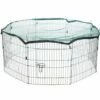 TRIXIE Enclos Métal Avec Filet De Protection Diamètre 150 Cm X Hauteur 57 Cm