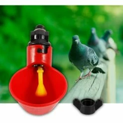 BETTERLIFE 5 Pcs En Abreuvoir Poules, Tasses Automatiques Automatique Chicken Acier Inoxydable Eau Côté Horizontal Mamelons Poulet Volaille Lapin Buveur Abreuvoir Nipple (Bol à Eau à Vis Fixe) -POULAILLER ET ÉLEVAGE DE LA BASSE-COUR Ventes 37833862 3