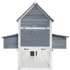 WILTEC Poulailler Gris 310x150x150cm Cm Bois Nichoir & Enclos Bac Amovible Cage Élevage Basse-cour -POULAILLER ET ÉLEVAGE DE LA BASSE-COUR Ventes 38147096 3