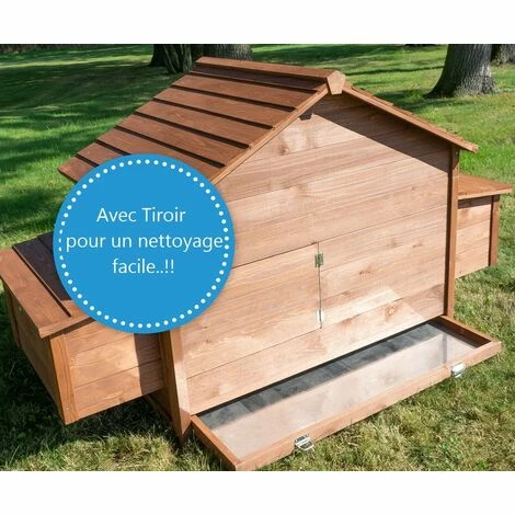 BB-LOISIR Poulailler En Bois Pour Jardin Extérieure Cage Canard équipé 2 Nichoirs 185 X 84 X 112 Cm Modèle 154 Ferme De Terrain 2 BB-LOISIR Poulailler En Bois Pour Jardin Extérieure Cage Canard équipé 2 Nichoirs 185 X 84 X 112 Cm Modèle 154 Ferme De Terrain – Image 2