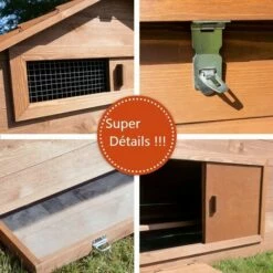 BB-LOISIR Poulailler En Bois Pour Jardin Extérieure Cage Canard équipé 2 Nichoirs 185 X 84 X 112 Cm Modèle 154 Ferme De Terrain 9 BB-LOISIR Poulailler En Bois Pour Jardin Extérieure Cage Canard équipé 2 Nichoirs 185 X 84 X 112 Cm Modèle 154 Ferme De Terrain -POULAILLER ET ÉLEVAGE DE LA BASSE-COUR Ventes 38380457 5