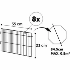 Aire De Jeu Pour Petits Animaux 8 Pcs 84,5x23 Cm Multicolore FLAMINGO - Multicolore -POULAILLER ET ÉLEVAGE DE LA BASSE-COUR Ventes 39780143 3