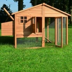 BB-LOISIRAM Poulailler De Luxe En Bois Pour Jardin Exterieur 2-5 Poules Cage Canard 2 Perchoir Nichoir 190 X 67 X 117 Cm -POULAILLER ET ÉLEVAGE DE LA BASSE-COUR Ventes 40203978 3