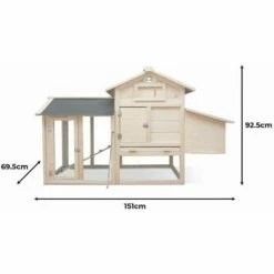 ALICE'S GARDEN Poulailler En Bois Canadien. 3 Poules - GALINETTE - Cage à Poules Avec Enclos Et Tapis De Ponte - Bois -POULAILLER ET ÉLEVAGE DE LA BASSE-COUR Ventes 41002681 5