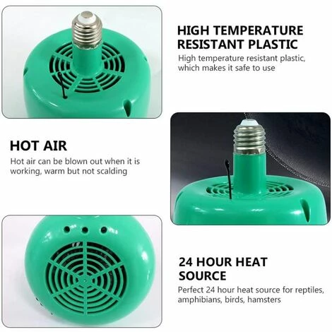 BETTERLIFE BETTE Animaux De Compagnie Lampe Chauffante Poulailler Chauffage Température Réglable Couveuse Lampes Pour Poulet Lézard Tortue Aquarium Serpent Vert 2 BETTERLIFE BETTE Animaux De Compagnie Lampe Chauffante Poulailler Chauffage Température Réglable Couveuse Lampes Pour Poulet Lézard Tortue Aquarium Serpent Vert – Image 2