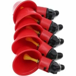 BETTERLIFE BETTE 5pcs Automatique Volaille Eau Tasses À Bol Bol En Plastique Poulet Poule Oiseau Auto Buveur Abreuvoir D'alimentation