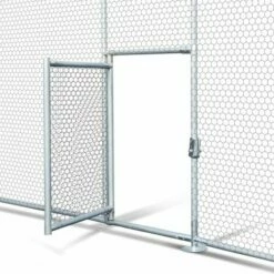 IDMARKET Enclos Poulailler Dôme 7,5 M² Parc Grillagé 3x2,5 M Avec Porte Latérale - Naturel -POULAILLER ET ÉLEVAGE DE LA BASSE-COUR Ventes 41828827 4