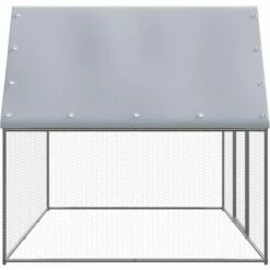 VidaXL Poulailler D'extérieur 3x2x2 M Acier Galvanisé - Argent 7 VidaXL Poulailler D'extérieur 3x2x2 M Acier Galvanisé - Argent -POULAILLER ET ÉLEVAGE DE LA BASSE-COUR Ventes 42448301 3
