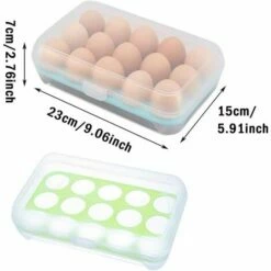 GUAZHUNIFR Récipient à œufs Plateau De Stockage D'œufs En Plastique Boîte De Stockage D'œufs 2 Article Accessoire Poulailler Guazhuni（bleu Vert） -POULAILLER ET ÉLEVAGE DE LA BASSE-COUR Ventes 42580226 3