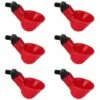 GUAZHUNIFR Abreuvoir De Poulet Abreuvoir De Volaille Abreuvoir De Poulet Abreuvoir Automatique 6 Article Accessoire Poulailler Guazhuni（rouge）