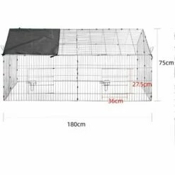 MUCOLA Enceinte D'extérieur Avec Parasol Enceinte Pour Animaux Enceinte D'extérieur Enceinte D'extérieur Cage Pour Lapins Enceinte Pour Clapier à Lapins -POULAILLER ET ÉLEVAGE DE LA BASSE-COUR Ventes 42706438 5