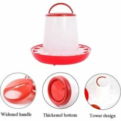 TANABATA Lot De 2 Abreuvoirs Mangeoire 3 Kg Rouge Et Blanc 7 TANABATA Lot De 2 Abreuvoirs Mangeoire 3 Kg Rouge Et Blanc -POULAILLER ET ÉLEVAGE DE LA BASSE-COUR Ventes 44322377 3