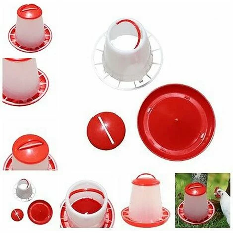 TANABATA Direct Abreuvoir En Plastique Pour Poulet, Caille, Poule, 1,5 L 4 TANABATA Direct Abreuvoir En Plastique Pour Poulet, Caille, Poule, 1,5 L – Image 4