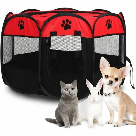 BRIDAY Parc Portable Pliable Pour Animaux De Compagnie, Doux, Respirant Et Confortable, Parc Pour Chien D'exercice Et De Jeu 27,77 X 17,72 Pouces -POULAILLER ET ÉLEVAGE DE LA BASSE-COUR Ventes 44497281 1
