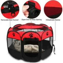 BRIDAY Parc Portable Pliable Pour Animaux De Compagnie, Doux, Respirant Et Confortable, Parc Pour Chien D'exercice Et De Jeu 27,77 X 17,72 Pouces 7 BRIDAY Parc Portable Pliable Pour Animaux De Compagnie, Doux, Respirant Et Confortable, Parc Pour Chien D'exercice Et De Jeu 27,77 X 17,72 Pouces -POULAILLER ET ÉLEVAGE DE LA BASSE-COUR Ventes 44497281 3