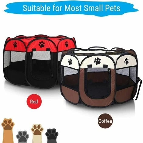 BRIDAY Parc Portable Pliable Pour Animaux De Compagnie, Doux, Respirant Et Confortable, Parc Pour Chien D'exercice Et De Jeu 27,77 X 17,72 Pouces 5 BRIDAY Parc Portable Pliable Pour Animaux De Compagnie, Doux, Respirant Et Confortable, Parc Pour Chien D'exercice Et De Jeu 27,77 X 17,72 Pouces – Image 5