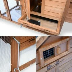 ALICE'S GARDEN Poulailler En Bois GALINETTE, 3 Poules, Cage à Poule Avec Enclos - Bois -POULAILLER ET ÉLEVAGE DE LA BASSE-COUR Ventes 44638826 3