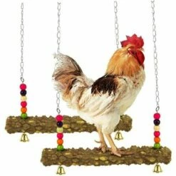 Animal Balançoire En Bois, Jouet Stand De Poulet, Balançoire Jouets De Poulet Poulailler Accessoires Perruche Balançoire Perch Jouets Pour Oiseaux Grand Perroquet Ara Poules 45*31cm Fontainebleau -POULAILLER ET ÉLEVAGE DE LA BASSE-COUR Ventes 45292825 4