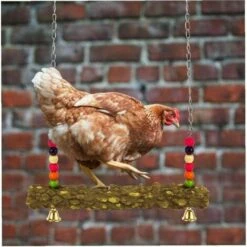 Animal Balançoire En Bois, Jouet Stand De Poulet, Balançoire Jouets De Poulet Poulailler Accessoires Perruche Balançoire Perch Jouets Pour Oiseaux Grand Perroquet Ara Poules 45*31cm Fontainebleau -POULAILLER ET ÉLEVAGE DE LA BASSE-COUR Ventes 45292825 5