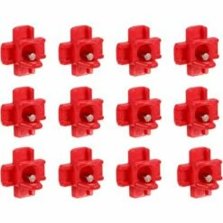 Tétine à Eau De Volaille, Abreuvoir Automatique Pour Tétine De Poulet Avec Montage Latéral Horizontal Fontainebleau 12Pcs Rouge