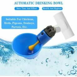 VERSAILLESFR Volaille Tasse à Boire Automatique En Plastique Distributeur D'Eau De Poulet，Abreuvoir Pour Poules Poulailler Volaille Oiseau Coupes Buveur -Versailles -POULAILLER ET ÉLEVAGE DE LA BASSE-COUR Ventes 45968180 5