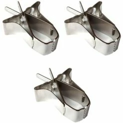 VERSAILLESFR Mangeoire À Oiseaux Pour Perroquets,3 Pcs Porte-Fruit Oiseaux En Acier Inoxydable Mangeoire à Oiseaux Pour Cage à Oiseaux Légumes Mangeoire Petits Animaux